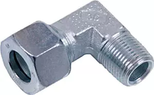 Gates DIN 2353 Steel Male Stud Elbow - BSPT - Light Series