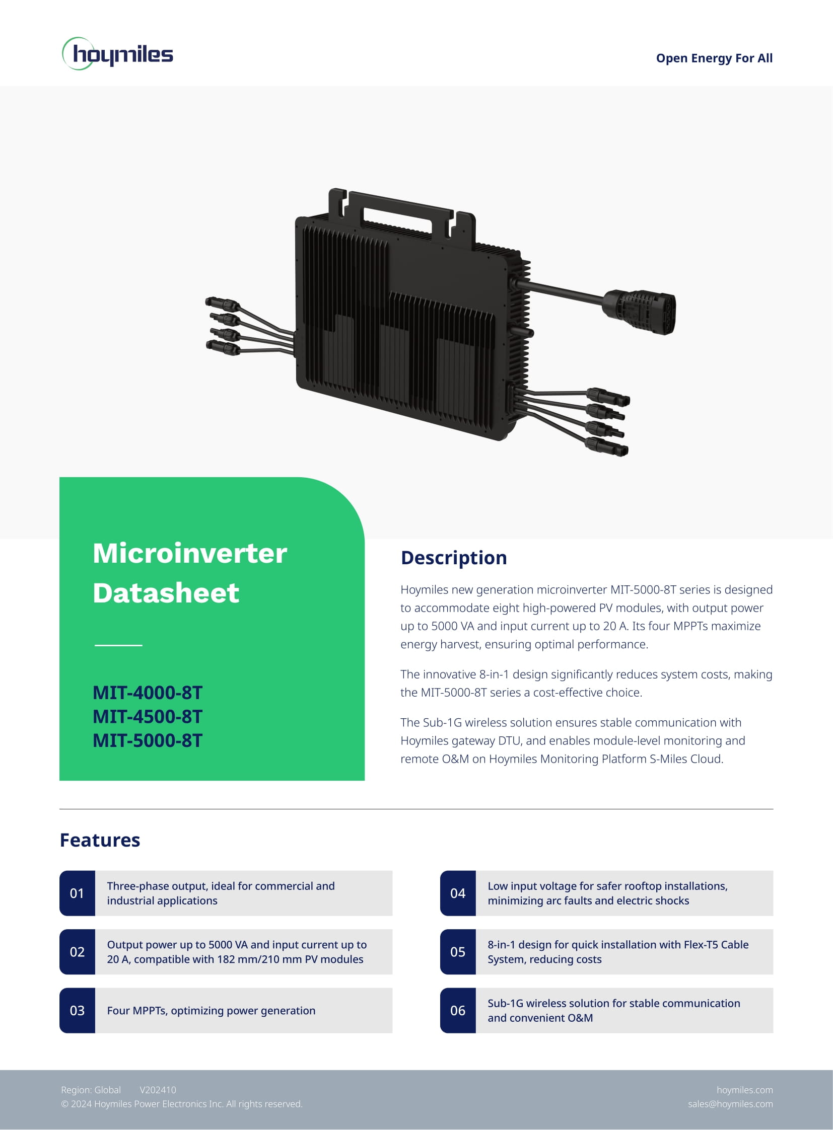 Hoymiles MIT-5000-8T Hoymiles MIT-5000-8T