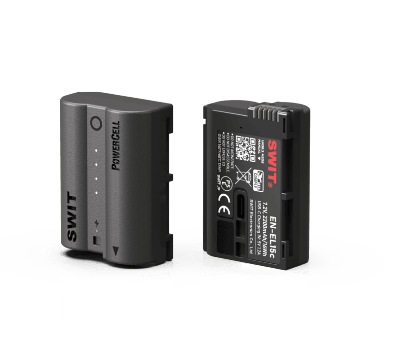 PowerCell EN-EL15c| USB-C EN-EL15c 16Wh longer running-time battery with indicators for e.g. Nikon Z5II cameras PowerCell EN-EL15c| USB-C EN-EL15c 16Wh longer running-time battery with indicators for e.g. Nikon Z5II cameras
