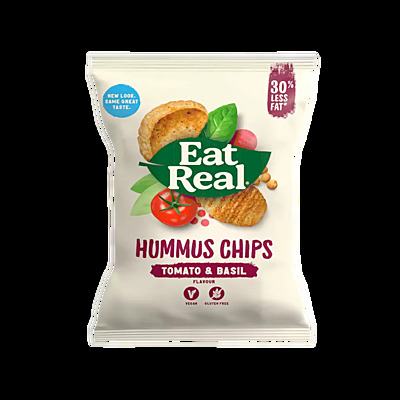 Eat Real Hummus Chips - Tomato & Basil