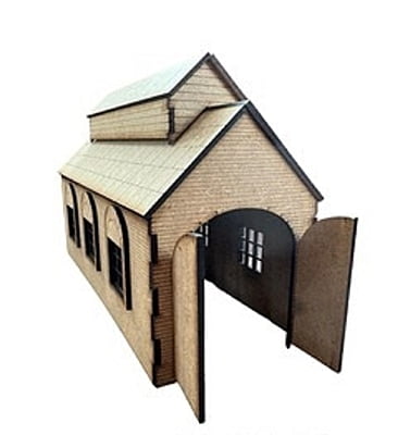 Mumfy's O Gauge - Short Single Engine Shed (350mm) Mumfy's O Gauge - Short Single Engine Shed (350mm)