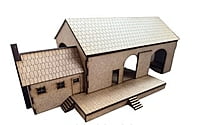 Mumfy's OO Gauge - Goods Shed with office (215mm)
