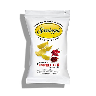 Kartoffelchips  ESPELETTE PAPRIKA CHIPS 125g - Box 10 Stücke