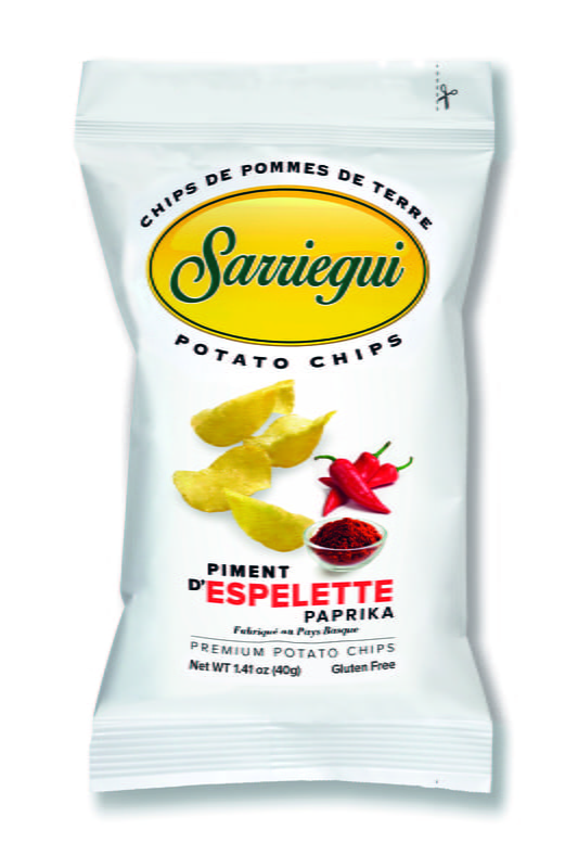 Kartoffelchips ESPELETTE PAPRIKA CHIPS 40g - Box 20 Stücke