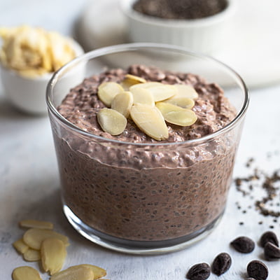 Almond and Chocolate Chia Pudding Almond and Chocolate Chia Pudding