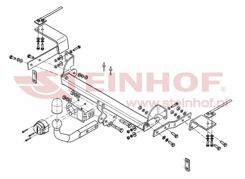 Fiat 500 (incl. TwinAir)
(excl. Abarth) Tow Bar (2007-®) F-043