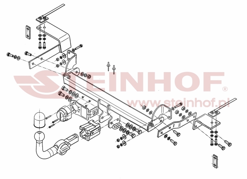 Fiat 500 (incl. TwinAir)
(excl. Abarth) Tow Bar (2007-®) F-044