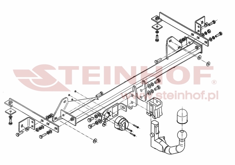 Fiat 500 L (excl. Trekking) Tow Bar (2012-2017) F-046