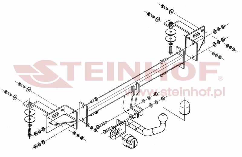 Lancia Delta 5D Tow Bar (2008-2014) F-048
