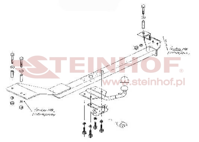 Lancia Delta 3/5D Tow Bar (1993-1995) F-050