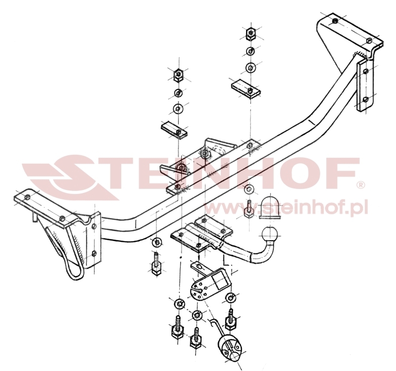Fiat Cinquecento Tow Bar (1992-1998) F-055