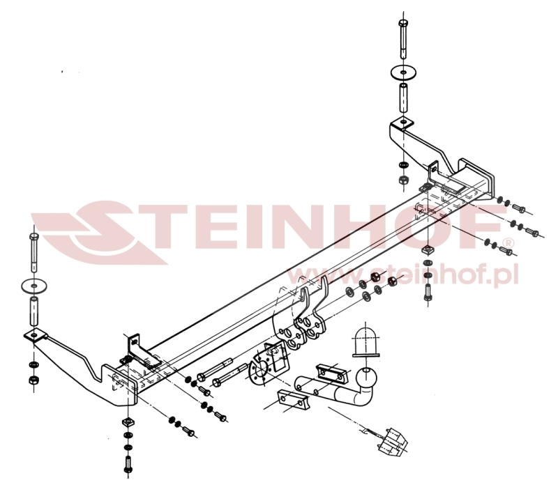 Fiat Doblo (incl. Cargo Maxi) Tow Bar (2000-2009) F-058
