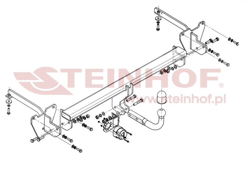 Fiat Doblo (oprَcz CNG)
(incl. Maxi) Tow Bar (2010-2022) F-068