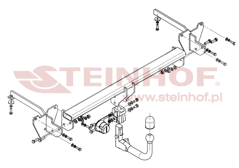 Fiat Doblo (oprَcz CNG)
(incl. Maxi) Tow Bar (2010-2022) F-069