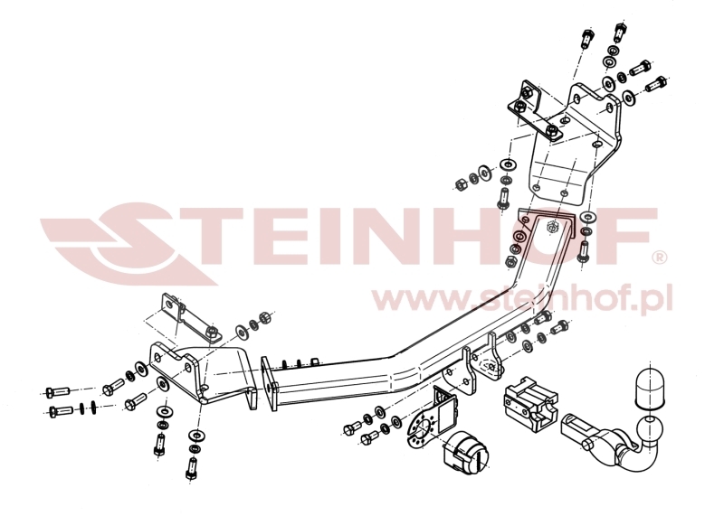 Dodge Journey (JC49) Tow Bar (2008-2020) F-075