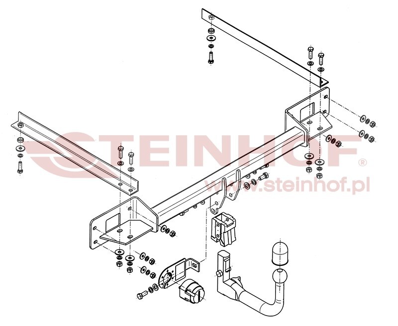 Fiat Linea 4D Tow Bar (2007-2015) F-096