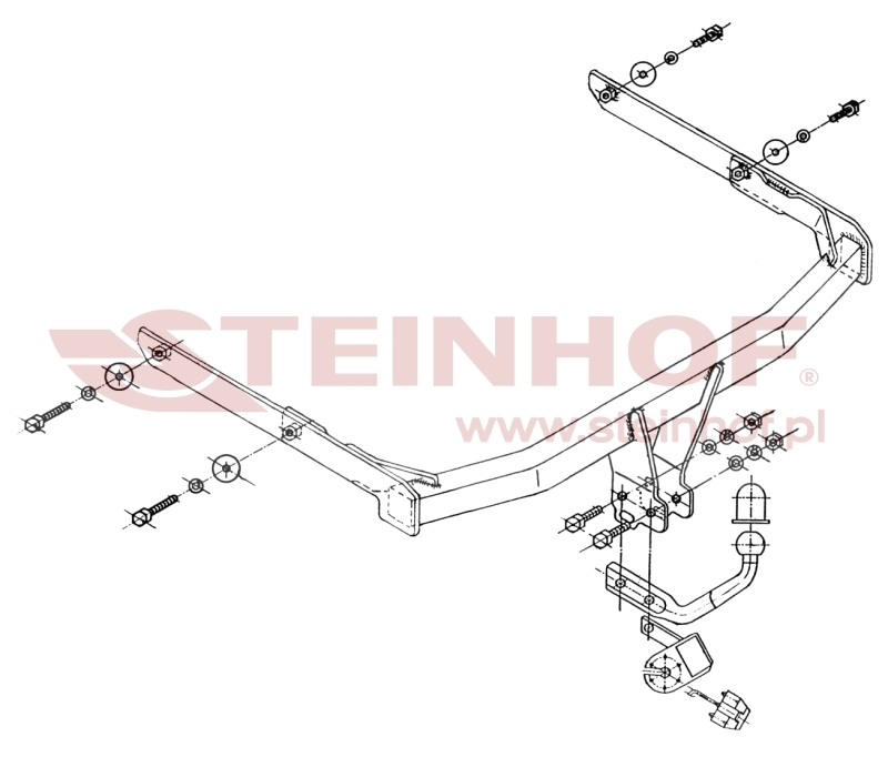 Ford Fusion Excl. Model with parking sensor Tow Bar (2002-2012) F-236