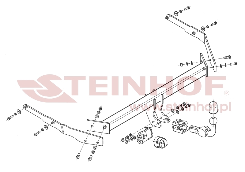 Ford Focus III Estate
(incl. ECOnetic)
(excl. ST-Line)
(excl. ST) Tow Bar (2011-2018) F-241