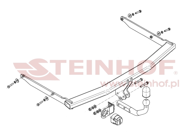 Ford Focus III 4D Tow Bar (2011-2018) F-242