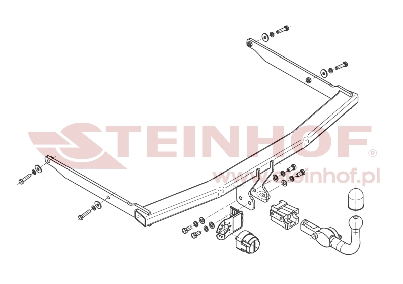 Ford Focus II 4D Tow Bar (2005-2011) F-243