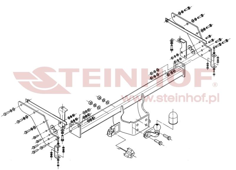 Mazda B2500 Pickup (4WD) excl. model with step Tow Bar (1999-2006) F-280