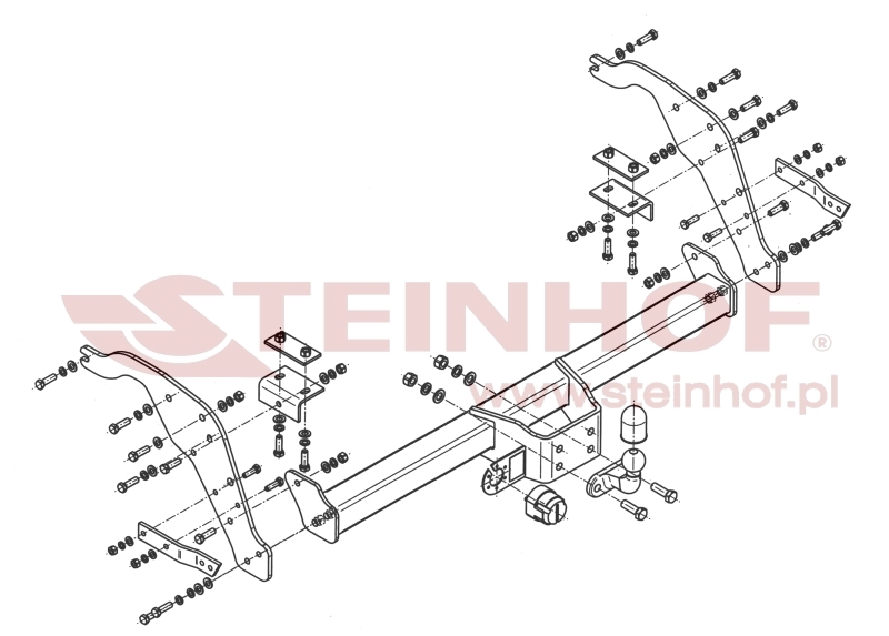 Mazda BT-50 Pickup
(bumper with step) Tow Bar (2012-2020) F-281