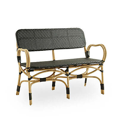Rattan Bistro 2 Seater Bench