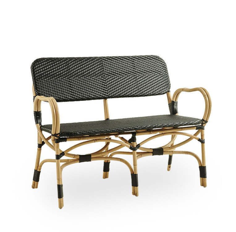 Rattan Bistro 2 Seater Bench Rattan Bistro 2 Seater Bench