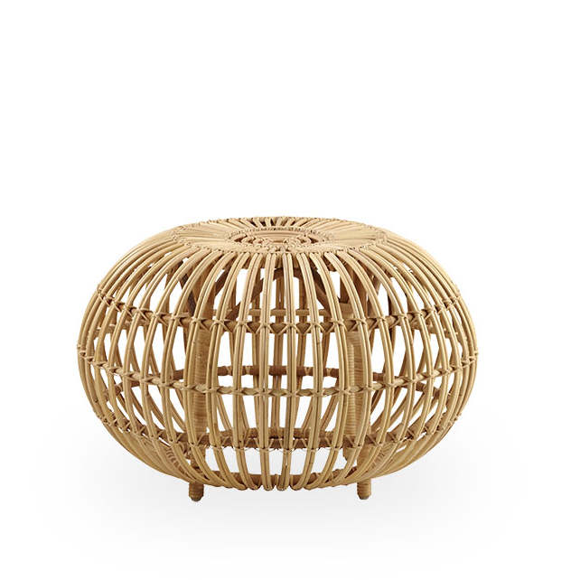 Rattan Ottoman Large