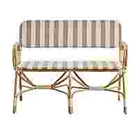 Rattan Bistro Exterior Bench