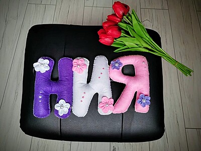 Ръчно изработени имена и надписи от филц – по поръчка Ръчно изработени имена и надписи от филц – по поръчка