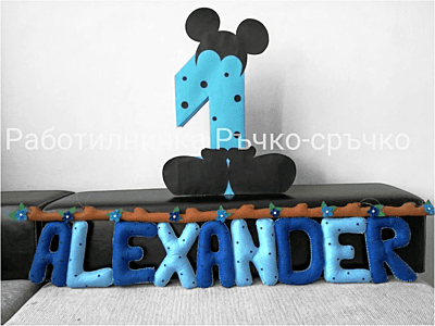 Ръчно изработени имена и надписи от филц – по поръчка Ръчно изработени имена и надписи от филц – по поръчка