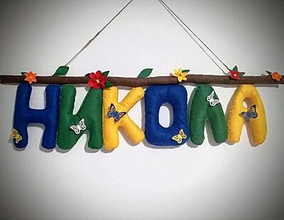 Ръчно изработени имена и надписи от филц – по поръчка Ръчно изработени имена и надписи от филц – по поръчка