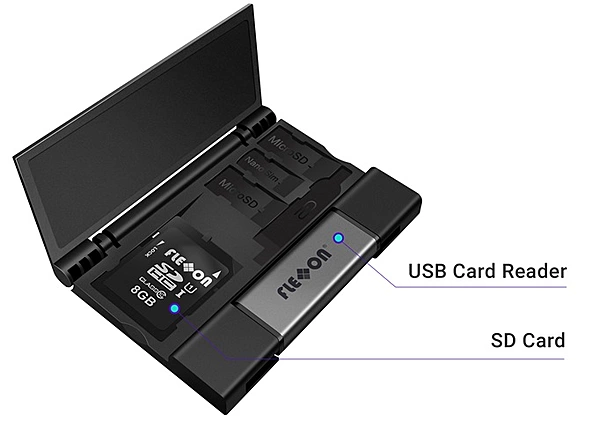 Flexxon WORM SD 32GB with USB Multifunctional Card Holder