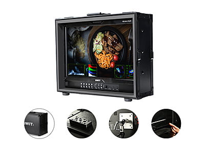 FM-215HDR | 21.5" professional FHD Filed Monitor with flight case and 12G-SDI 4K QLED High-bright HDR 100%DCI-P3 Zero-Delay and optional auto-Calibration