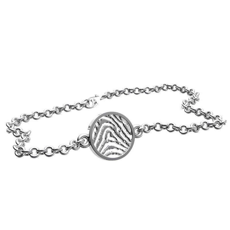 Royolz vingerafdrukarmband rond Royolz vingerafdrukarmband rond