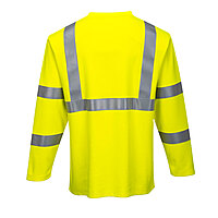 Portwest FR96 - Vlamvertragende Modaflame HiVis T-Shirt met Lange Mouw