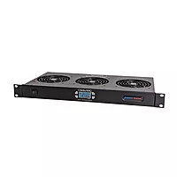 Penn Elcom Thermostatically Controlled Rack Fan Tray 1U