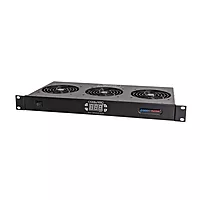Penn Elcom Thermostatically Controlled Rack Fan Tray 1U