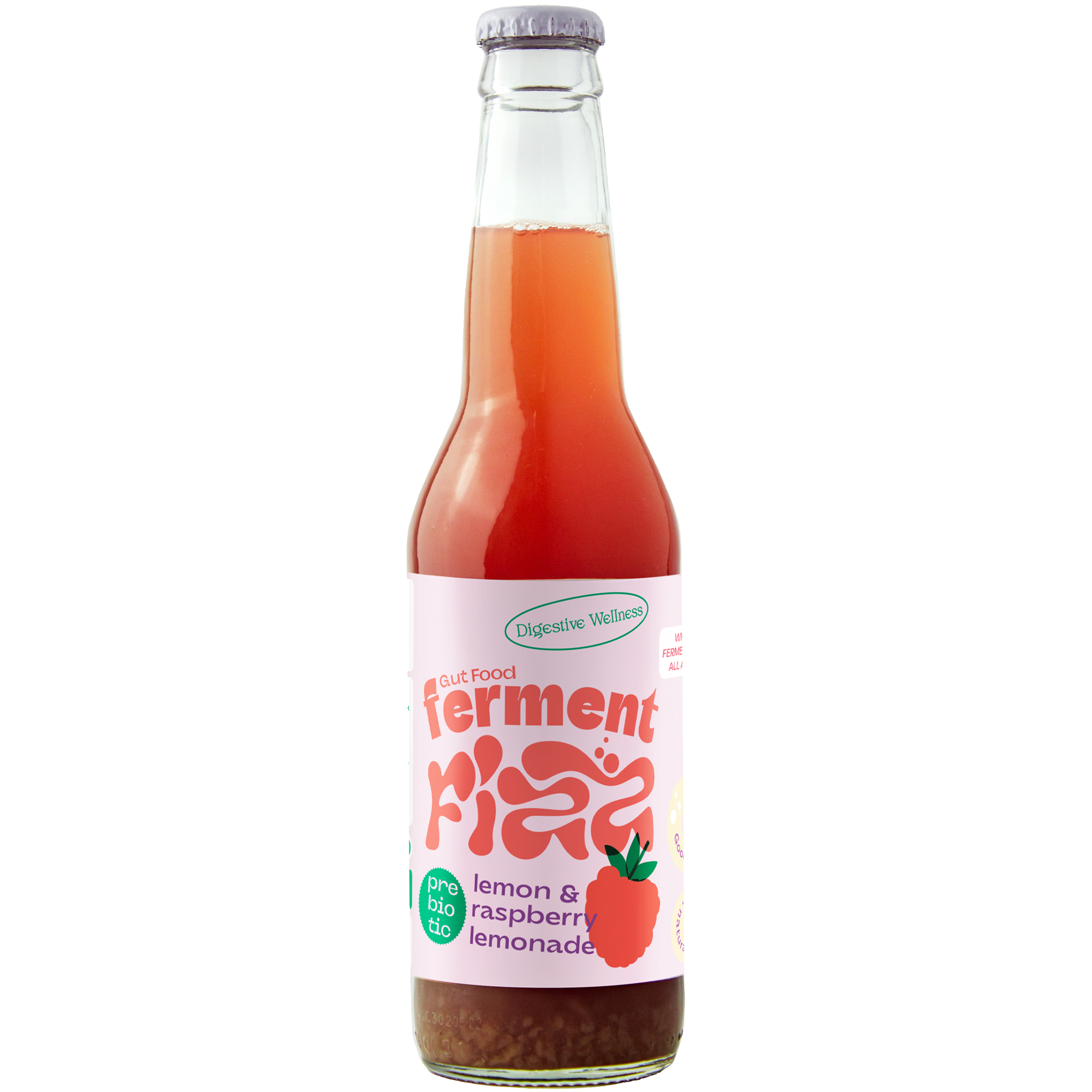 Ferment Fizz Lemon & Raspberry 330 ml bottle (12x330ml)