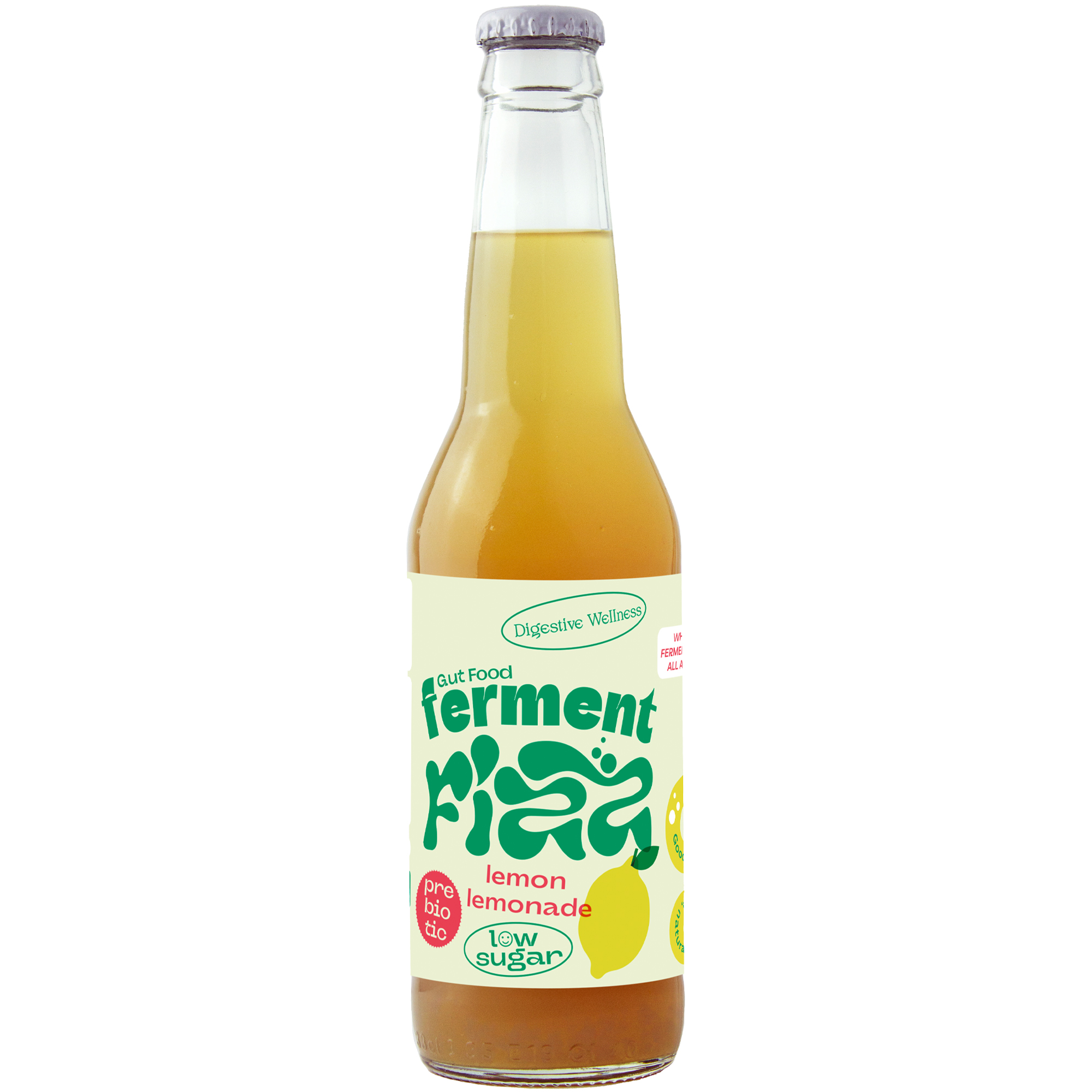 Ferment Fizz Lemon 330 ml bottle (12x330ml)