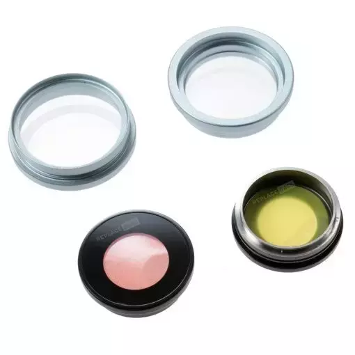 Replacement Camera Lens Set With Frame for iPhone 15 - Blue