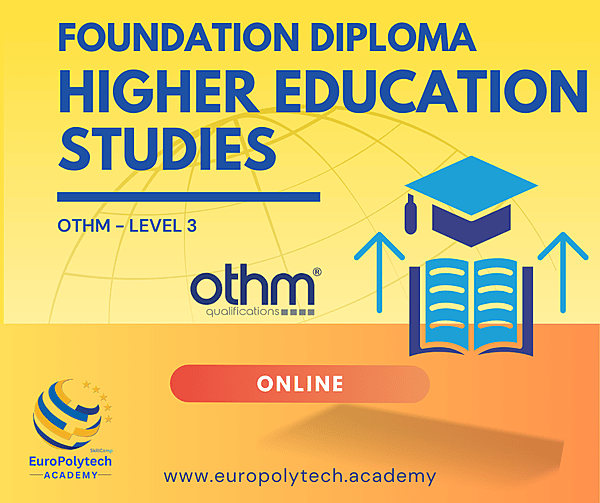 (Online) OTHM Level 3 Foundation Diploma in Higher Education Studies