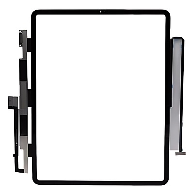 For iPad Pro 12.9" 2018 - Replacement Front Glass & Touch Panel With OCA & Tesa Tape - Black - Screen