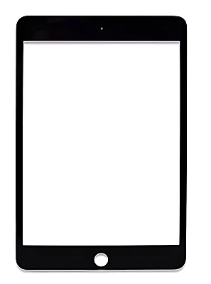 For iPad Mini 4 - Replacement Front Glass With OCA Pre - Applied - Black - Screen
