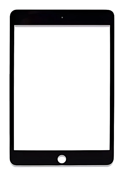 For iPad Mini 4 - Replacement Front Glass With OCA Pre - Applied - Black - Screen