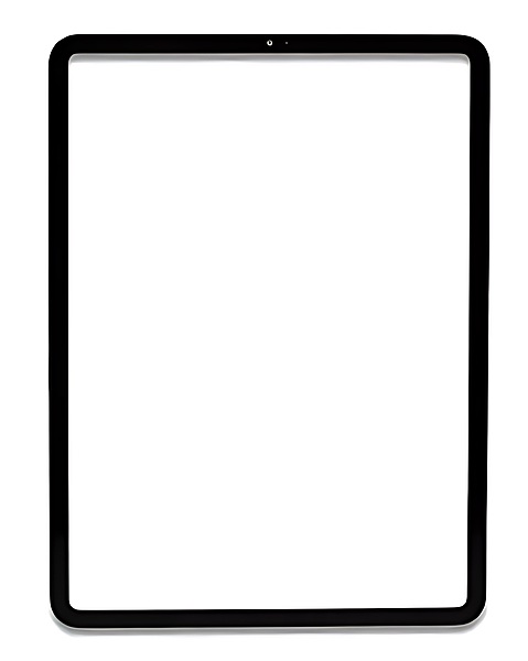 For iPad Pro 12.9" 3rd Gen (2018) , 4th Gen (2020) - Replacement Front Glass With OCA Pre - Applied - Black - Screen