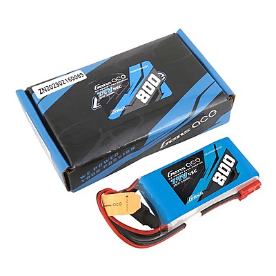 GensAce Soaring LiPo 2S 7.4V-800-45C (JST) 55x30x16mm 50g GensAce Soaring LiPo 2S 7.4V-800-45C (JST) 55x30x16mm 50g