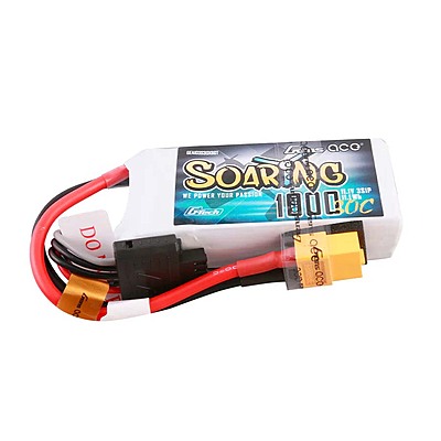 GensAce Soaring LiPo 3S 11.1V-1000-30C (XT60) 71.5x35x17mm 89g G-Tech GensAce Soaring LiPo 3S 11.1V-1000-30C (XT60) 71.5x35x17mm 89g G-Tech
