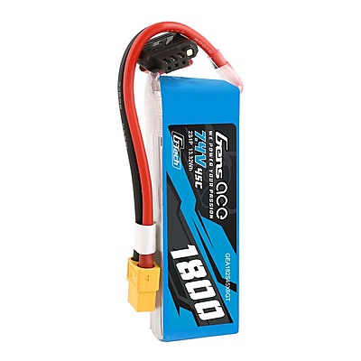 GensAce Soaring LiPo 2S 7.4V-1800-45C(XT60) 90x30x17mm 111g G-Tech GensAce Soaring LiPo 2S 7.4V-1800-45C(XT60) 90x30x17mm 111g G-Tech